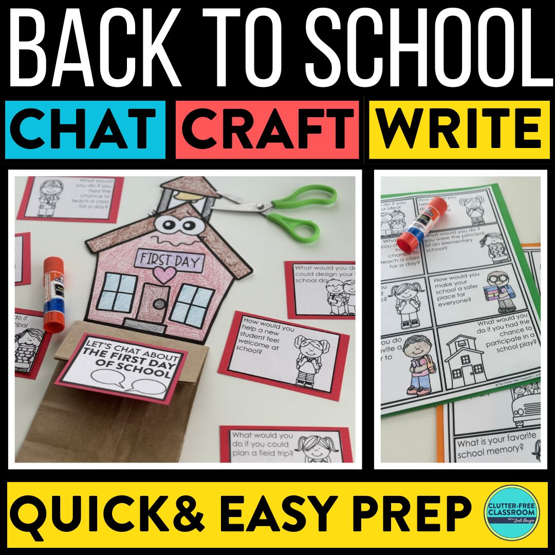 back to school craft activity