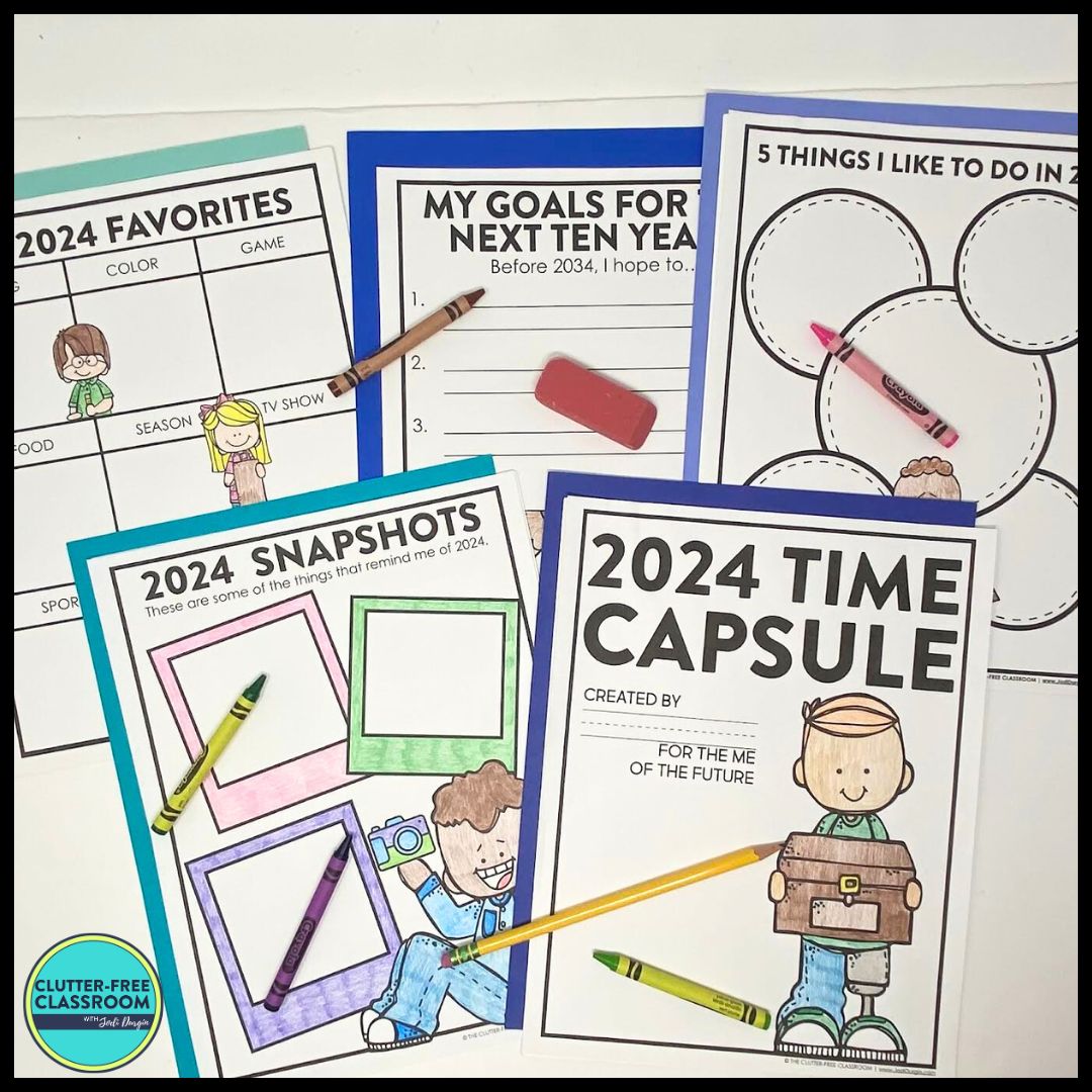 end of the year time capsule project