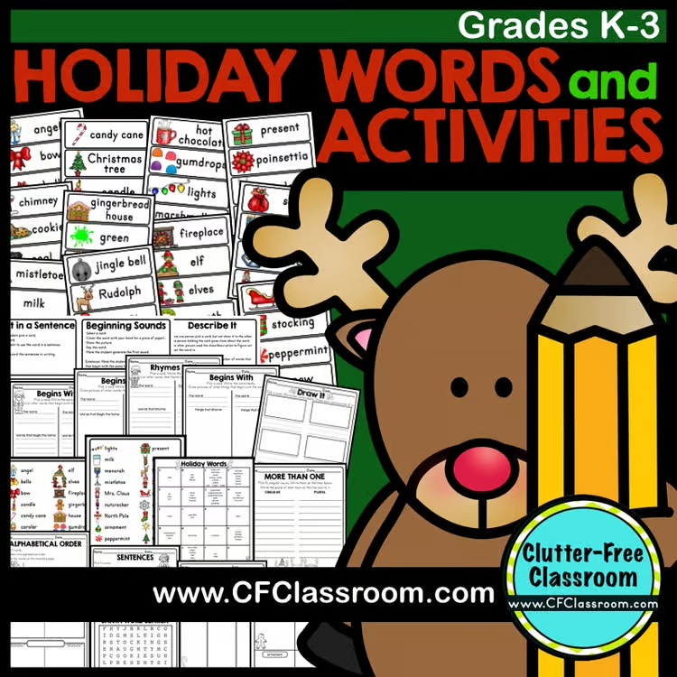 holiday word study activities