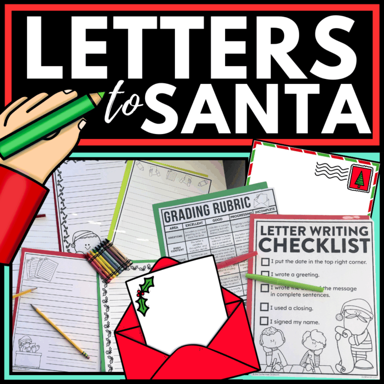 Letters to Santa activities
