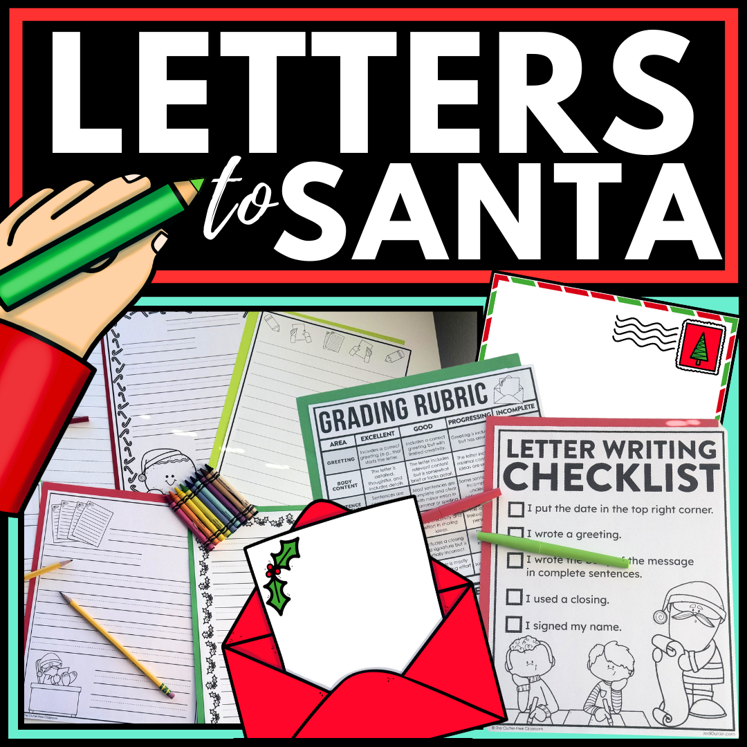Letters to Santa activities