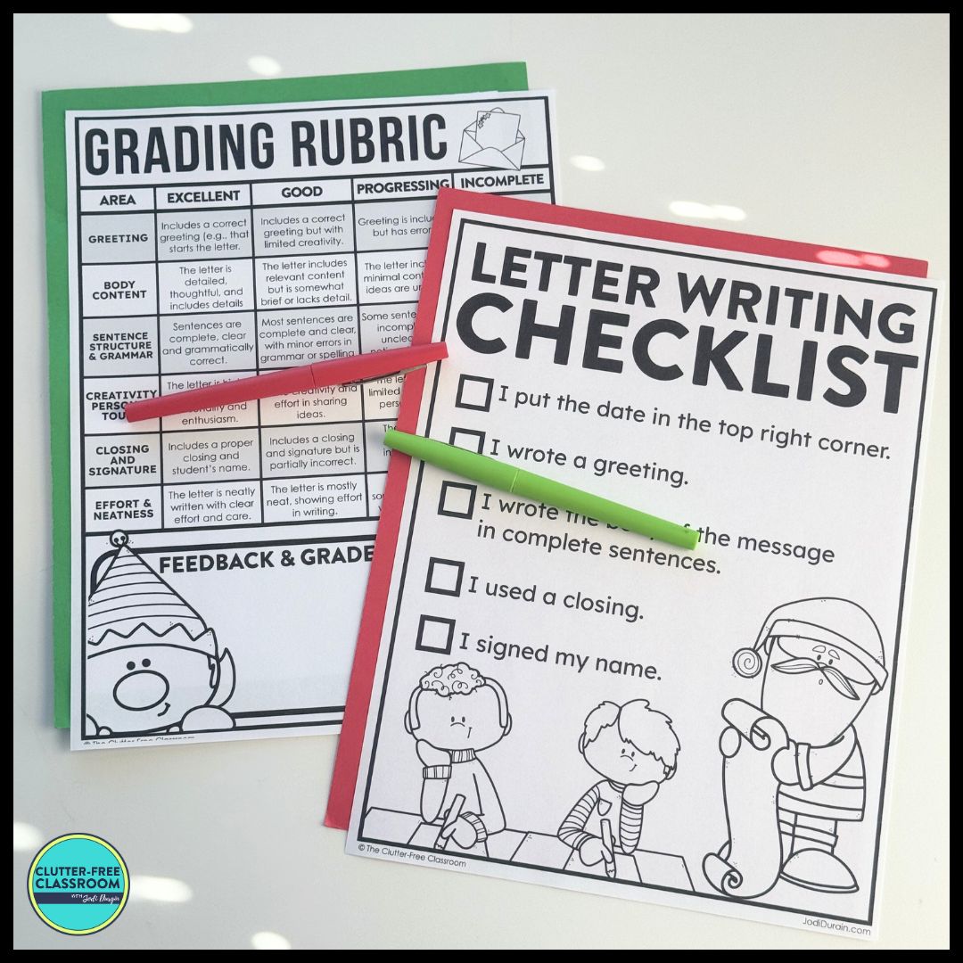 letters to Santa project