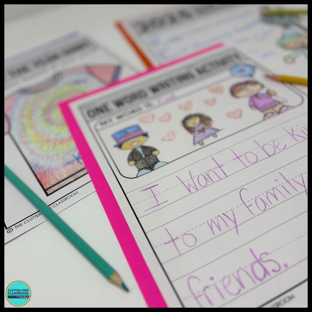 New Year's Resolution writing project