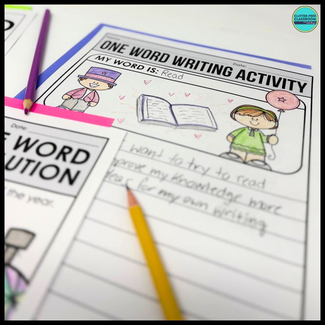 New Year's Resolution writing project