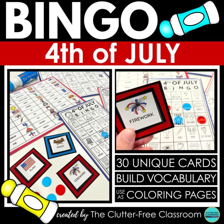 4th of July bingo activities