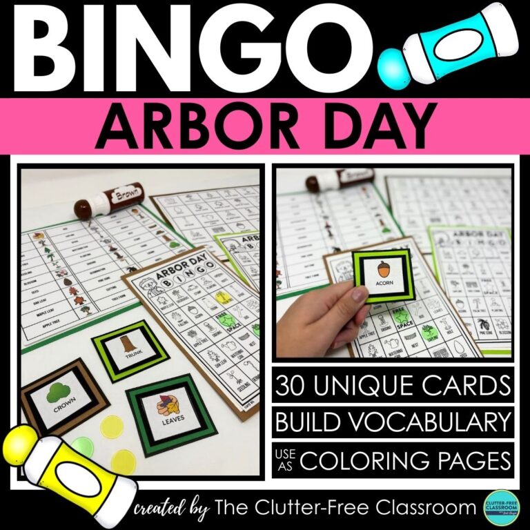 Arbor Day bingo activities