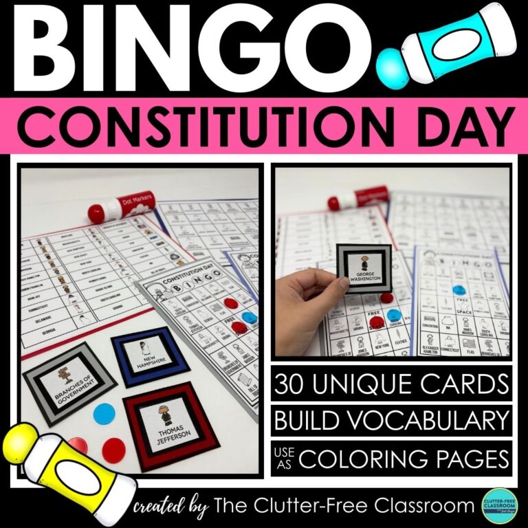 Constitution Day bingo activities