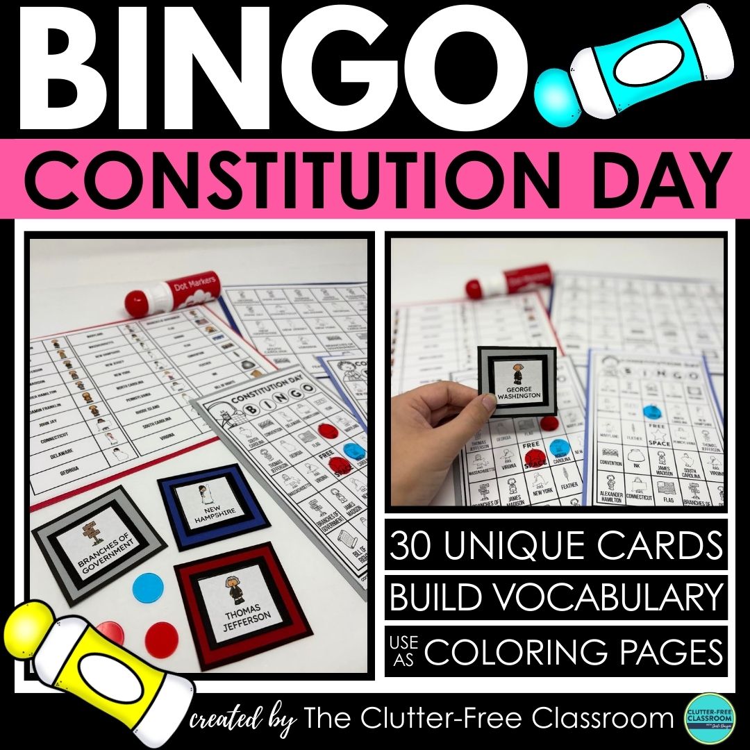 Constitution Day bingo activities