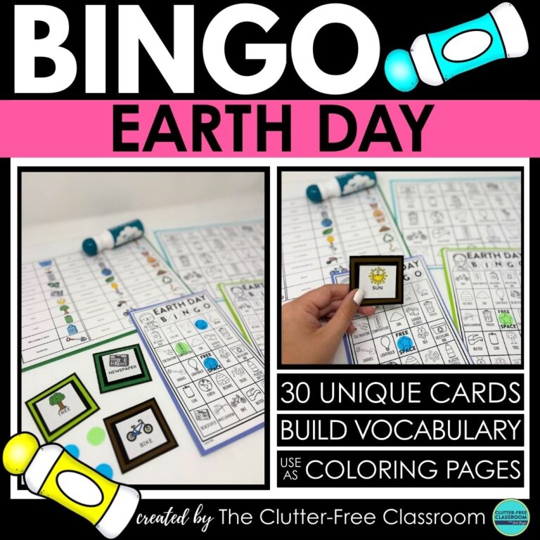 Earth Day bingo activities