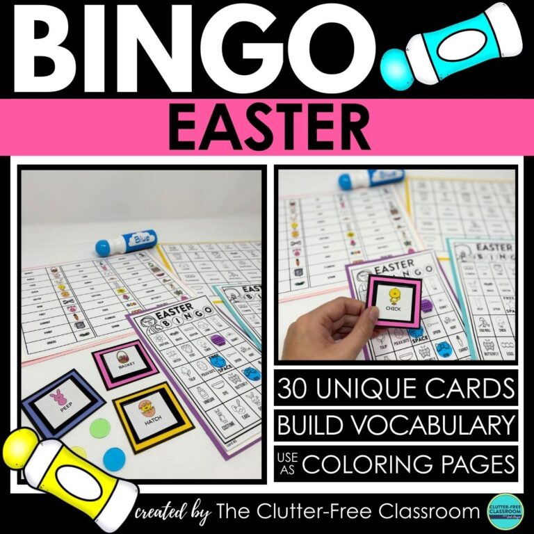 Easter bingo activities