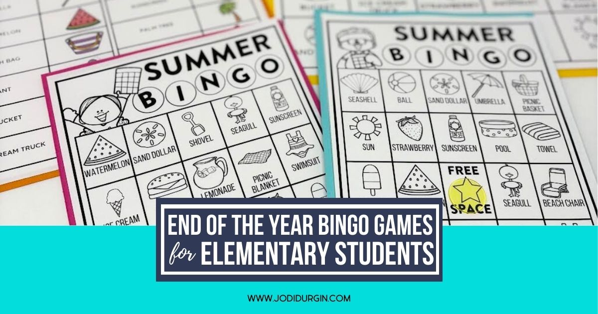 end of the year bingo