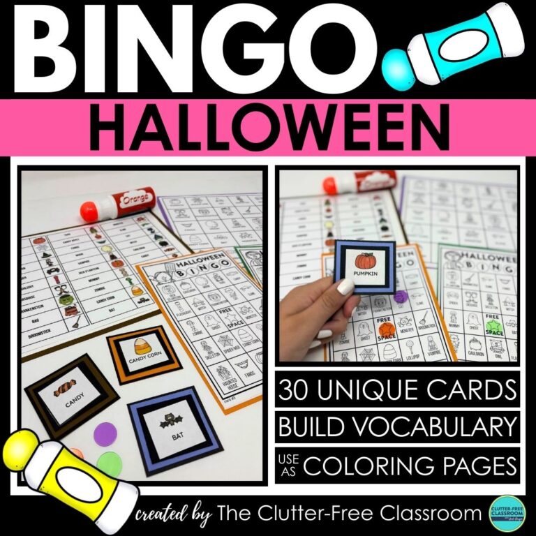 Halloween bingo activities