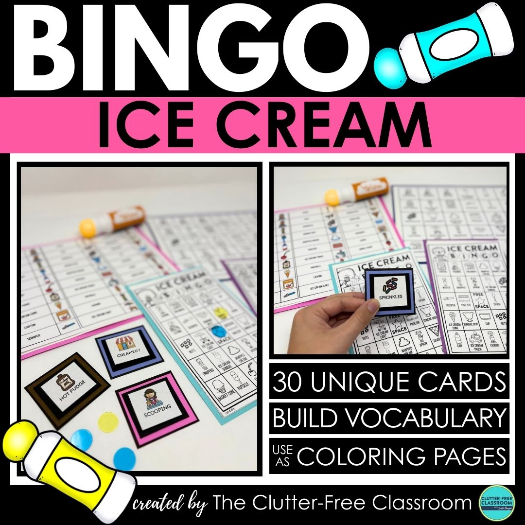 ice cream bingo activities