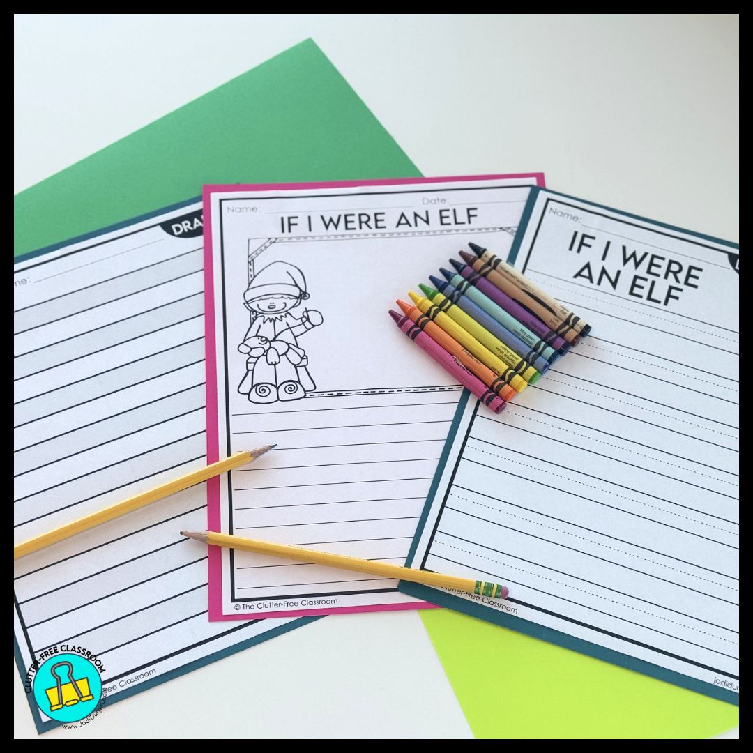 If I Were an Elf writing and craft project