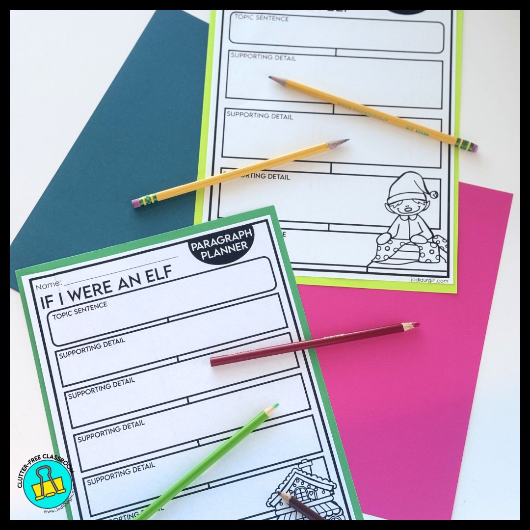 If I Were an Elf writing and craft project