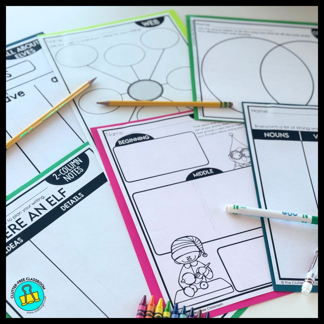 If I Were an Elf writing and craft project