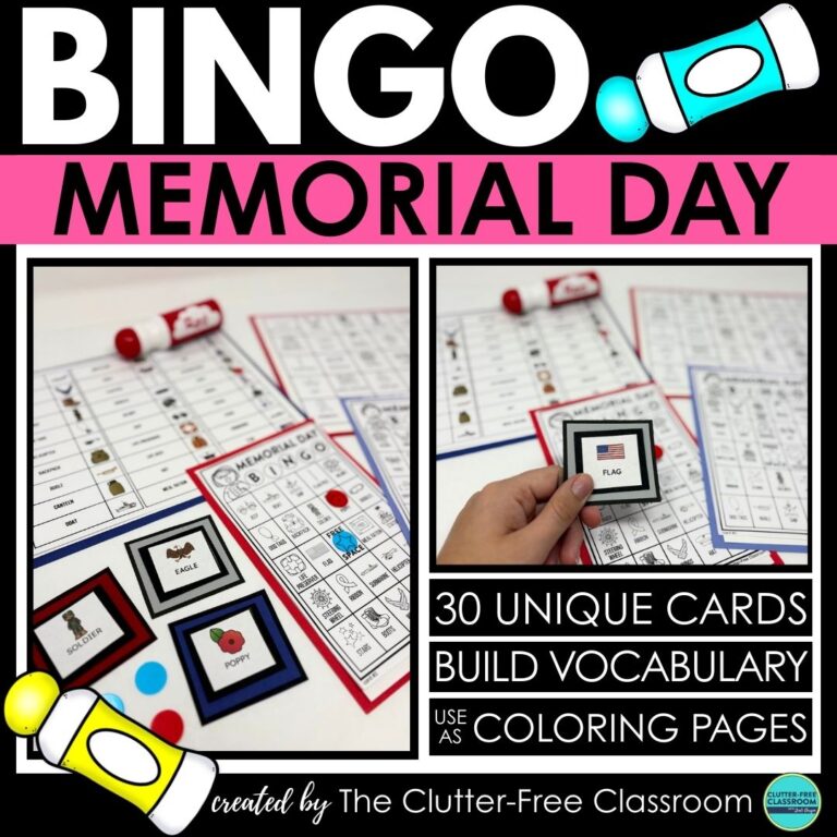 Memorial Day bingo activities