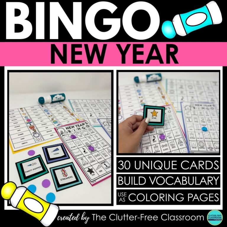 New Year's bingo activities