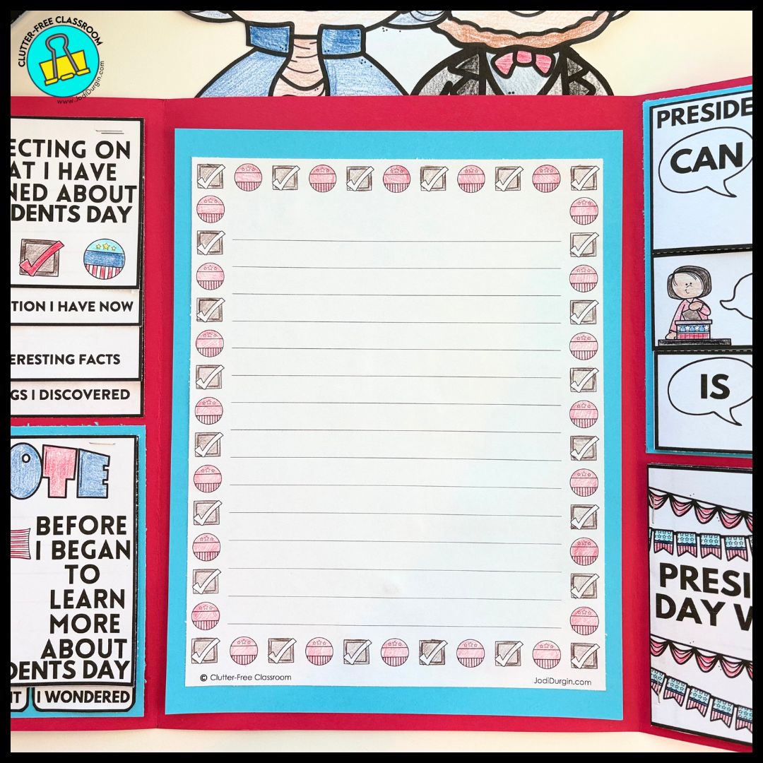 Presidents Day lapbook project