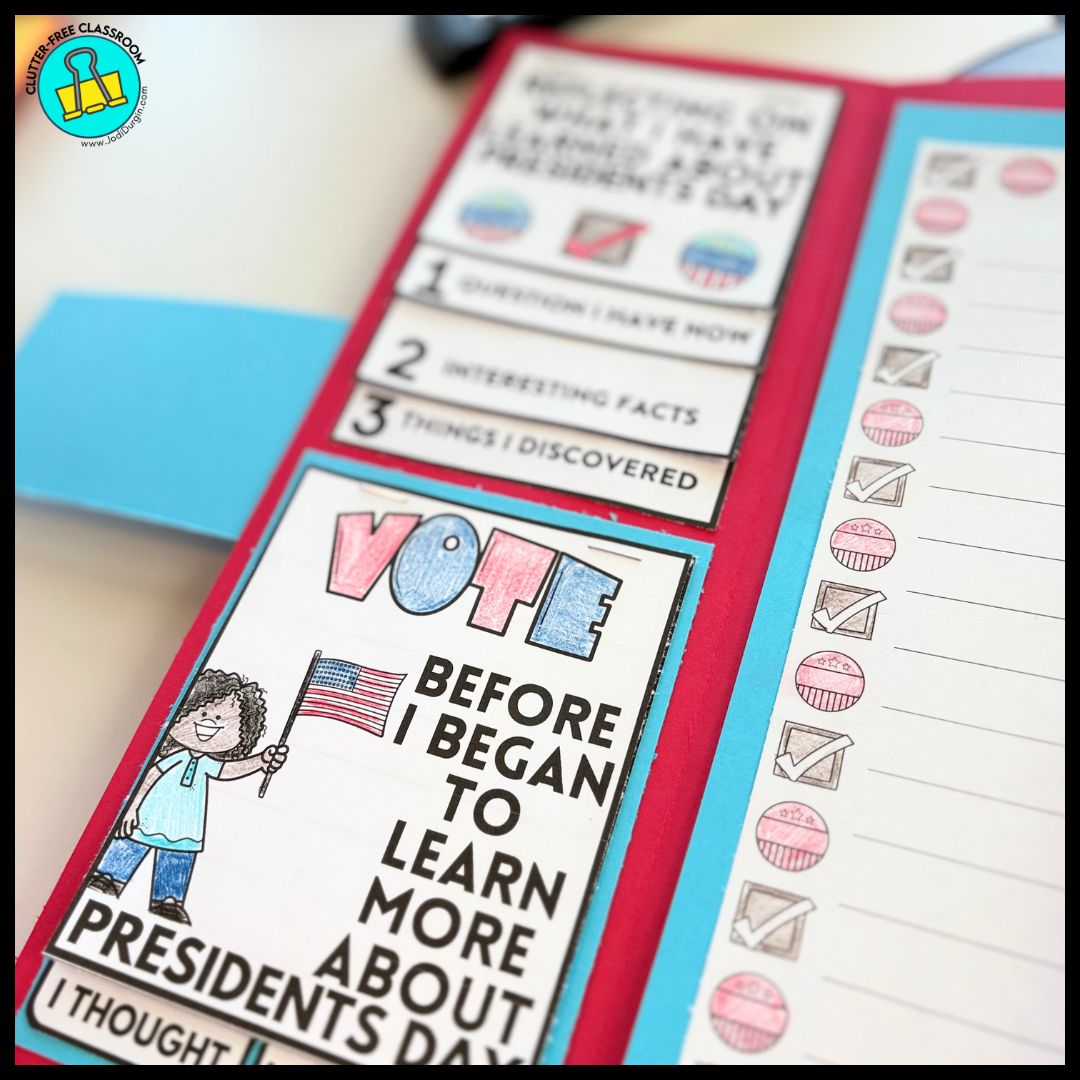 Presidents Day lapbook project