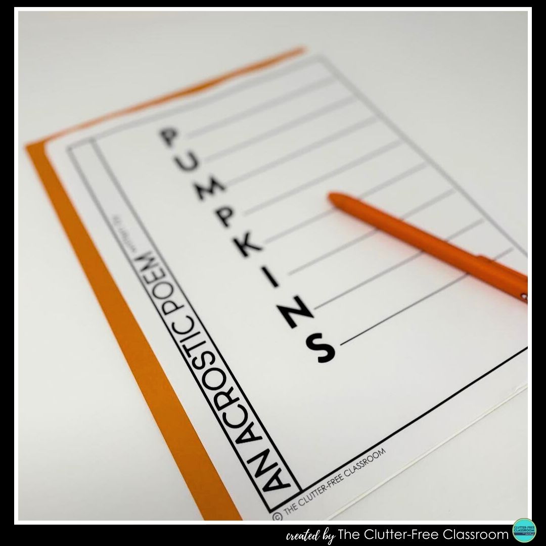 pumpkin acrostic poem