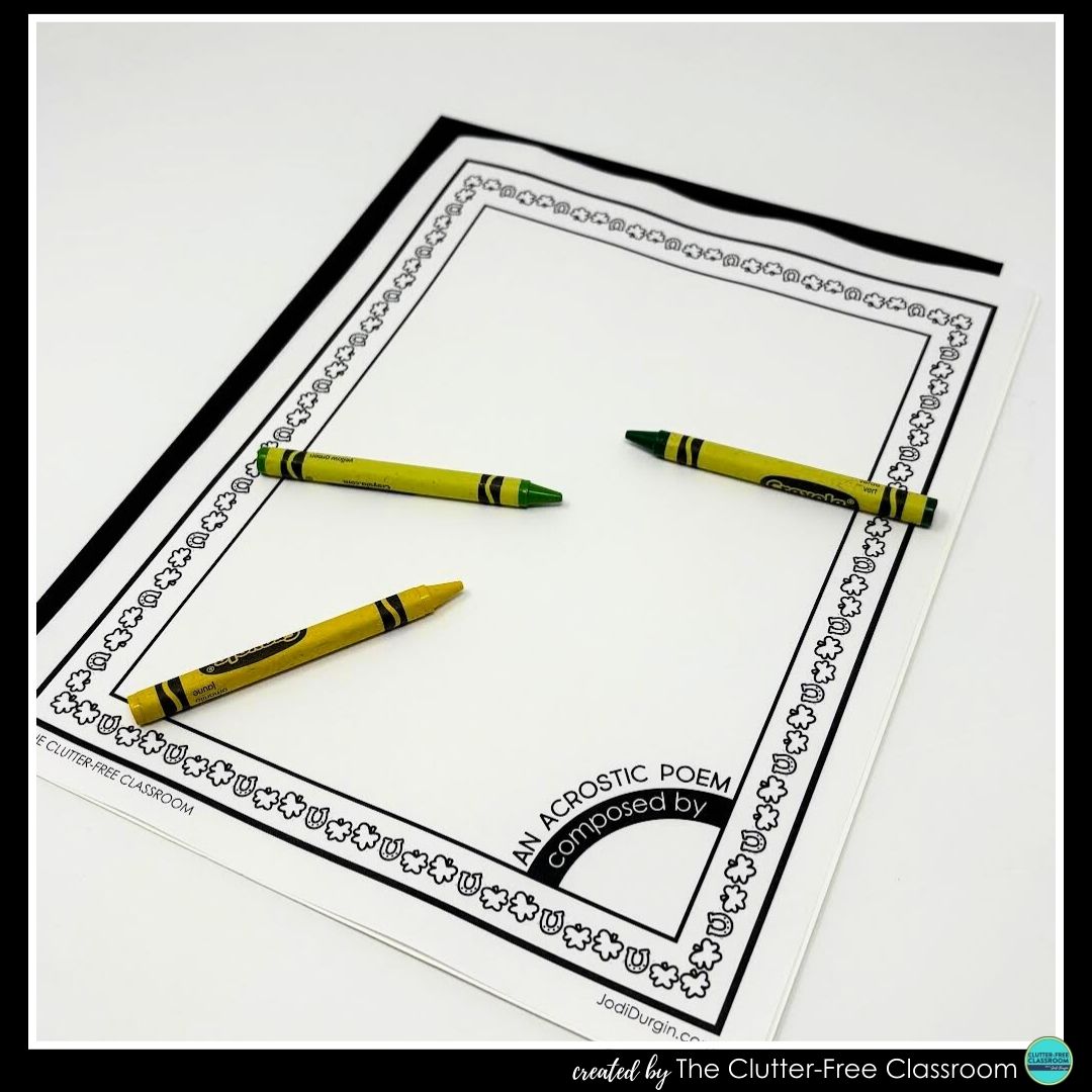 St. Patrick's Day acrostic poem