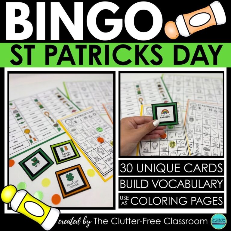 St. Patrick's Day bingo activities