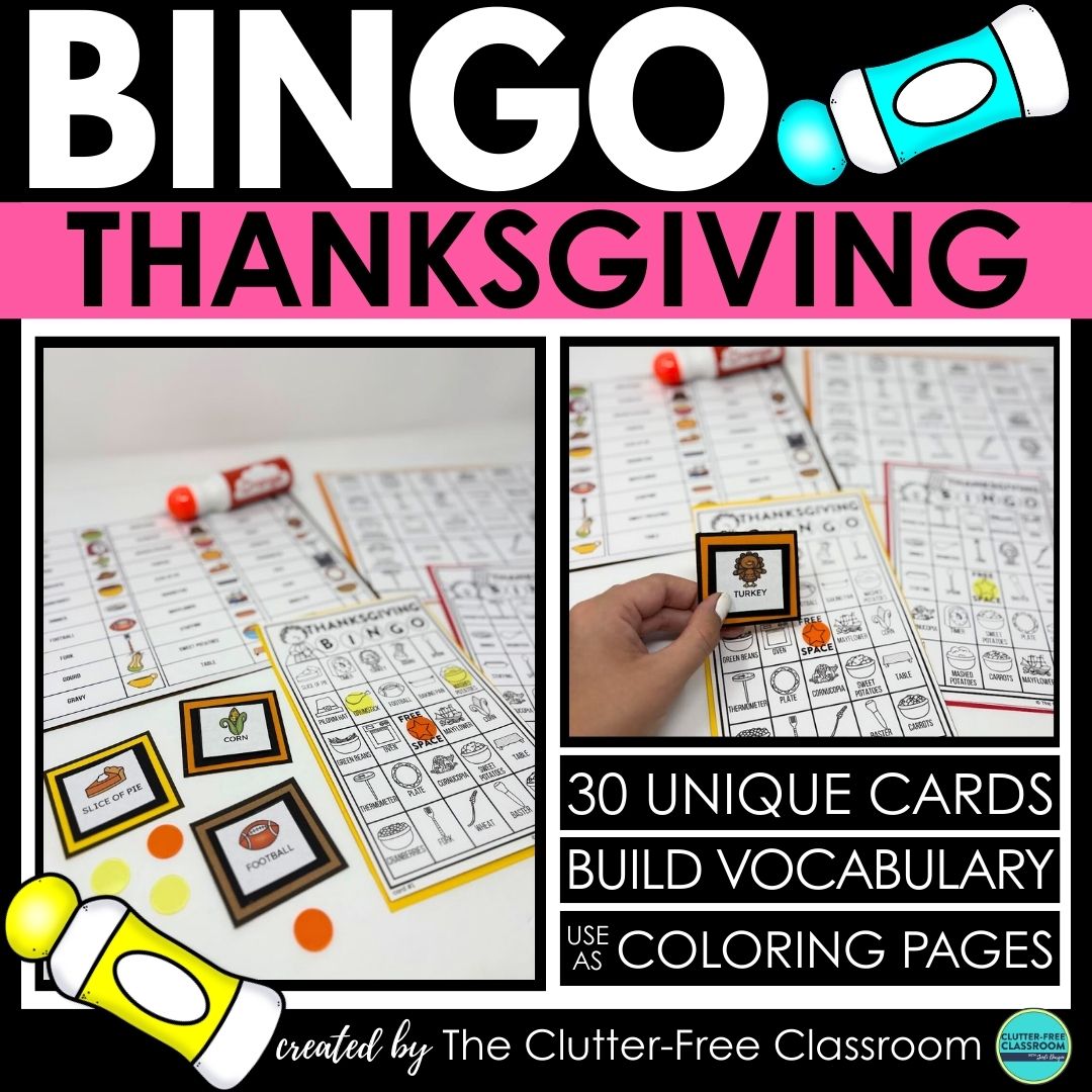 Thanksgiving bingo activities