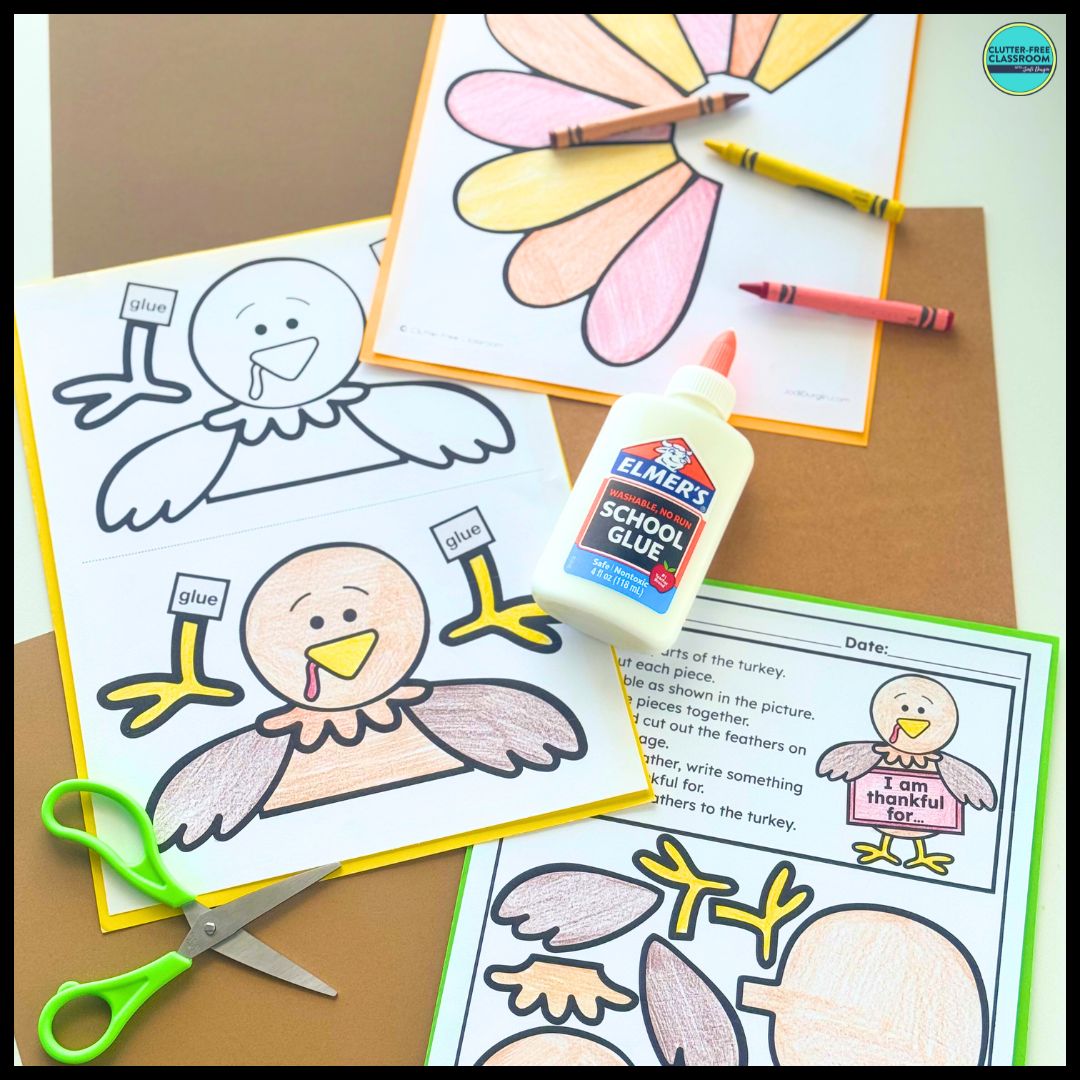 I Am Thankful writing and craft activity