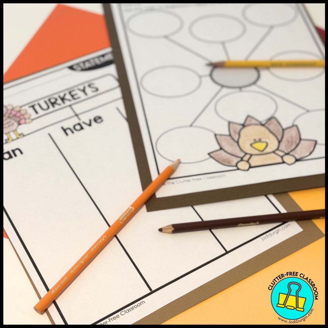 turkey writing activities