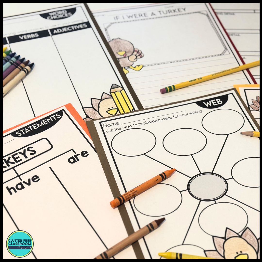 turkey writing activities