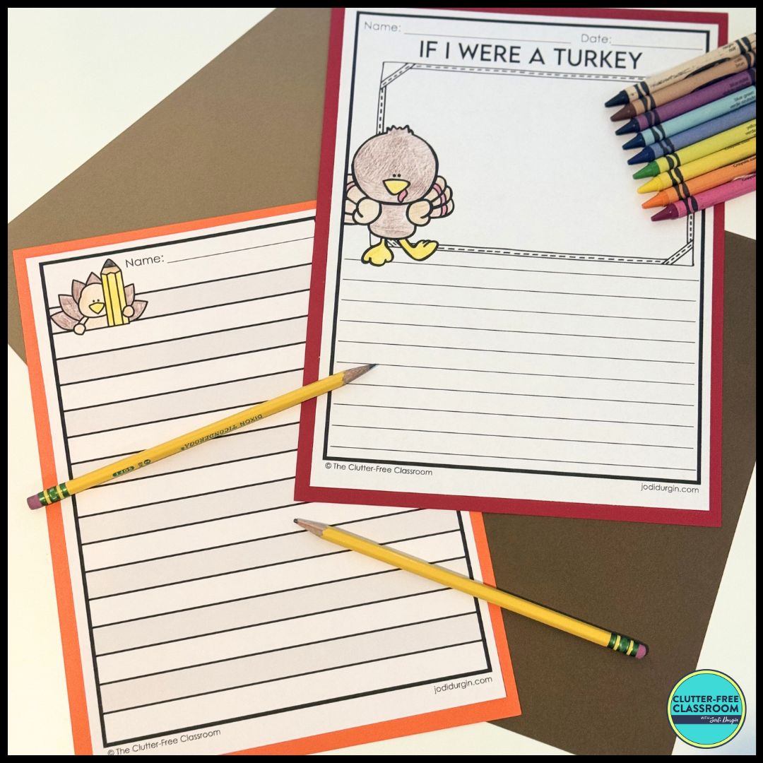 turkey writing activities