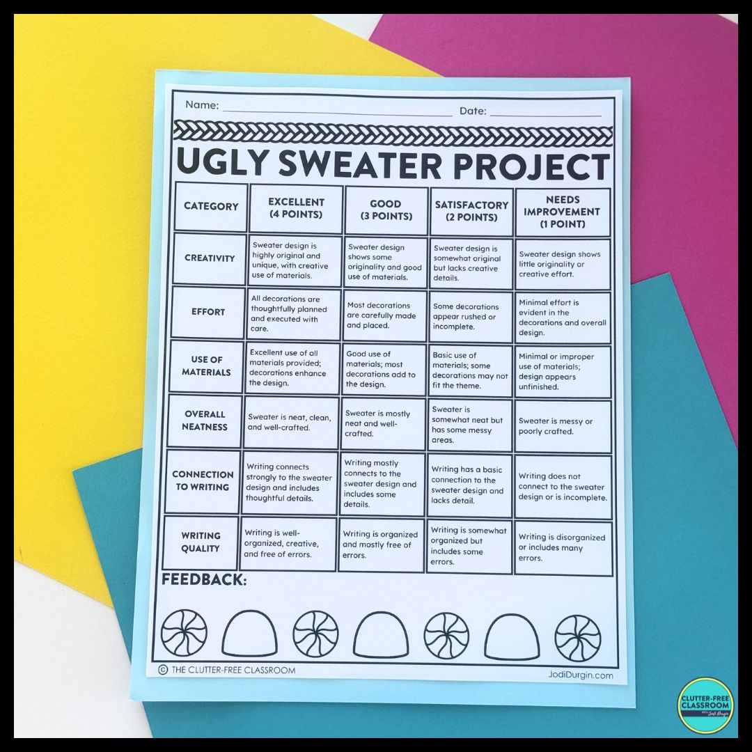 Ugly Sweater activities