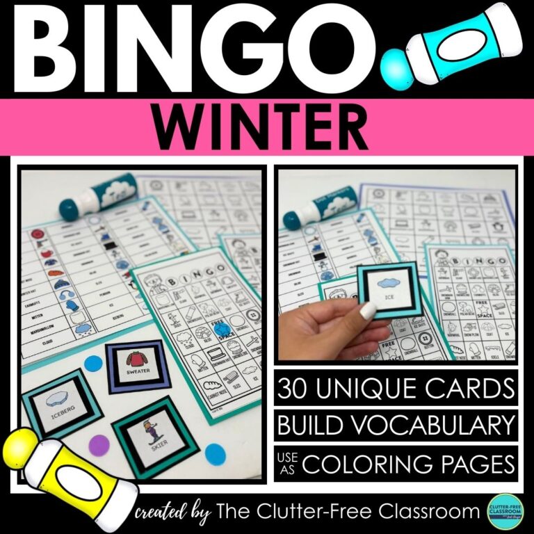 winter bingo activities