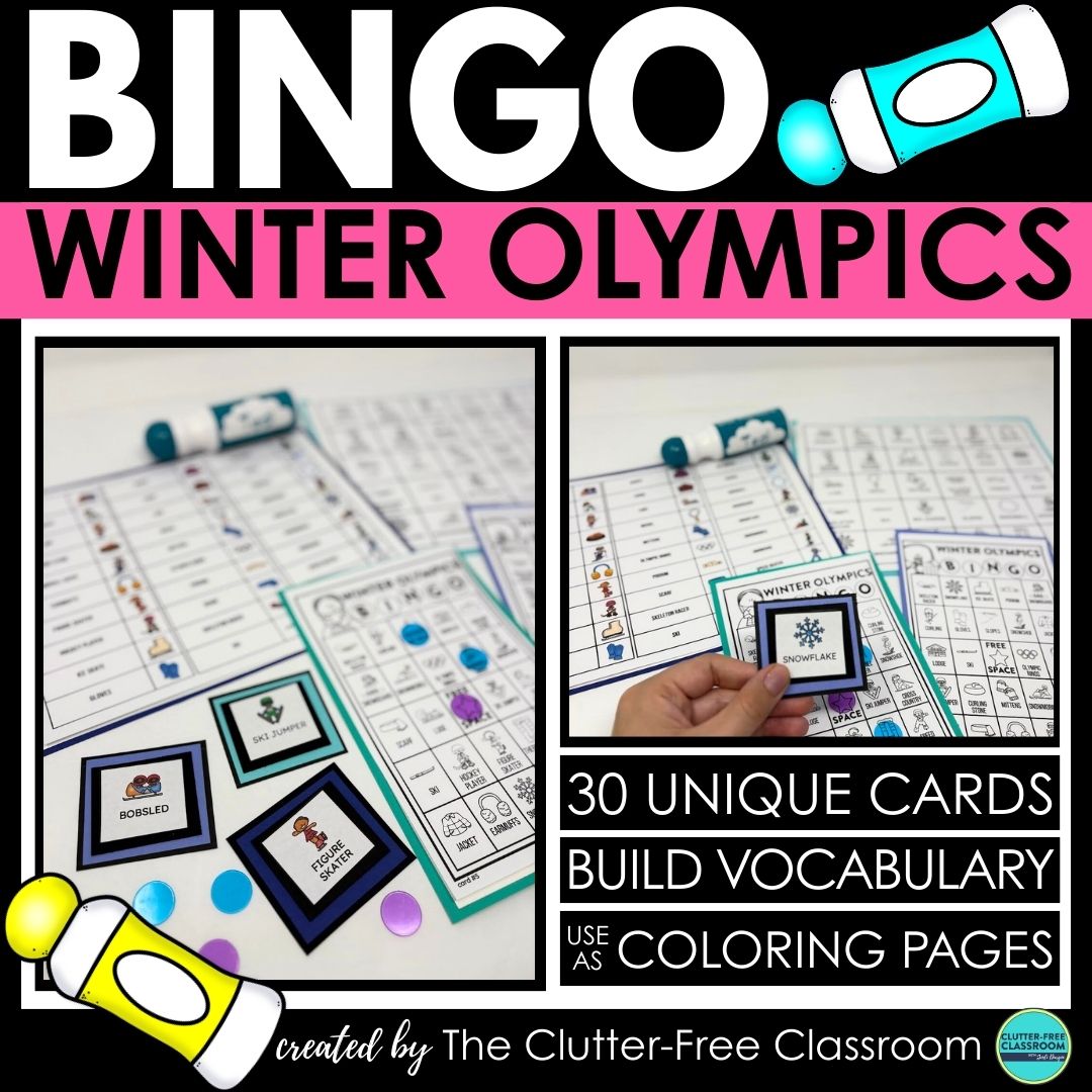 Winter Olympics bingo activities