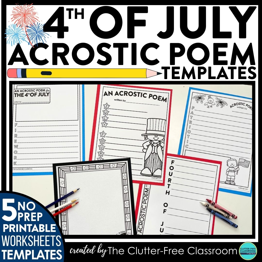 4th of July acrostic poems