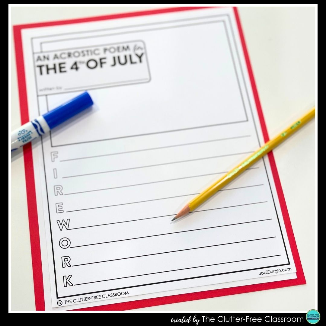 4th of July acrostic poem