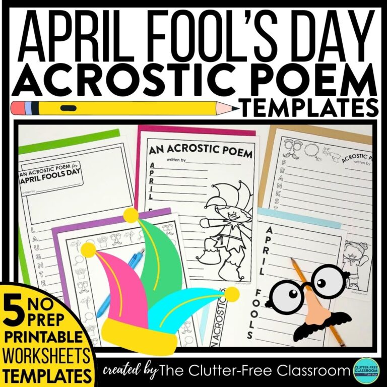 April Fools Day acrostic poems