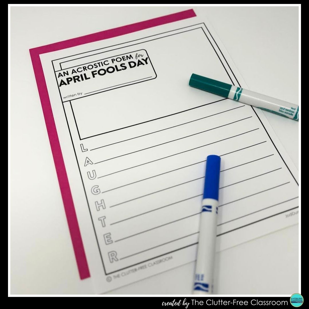 April Fools Day acrostic poem