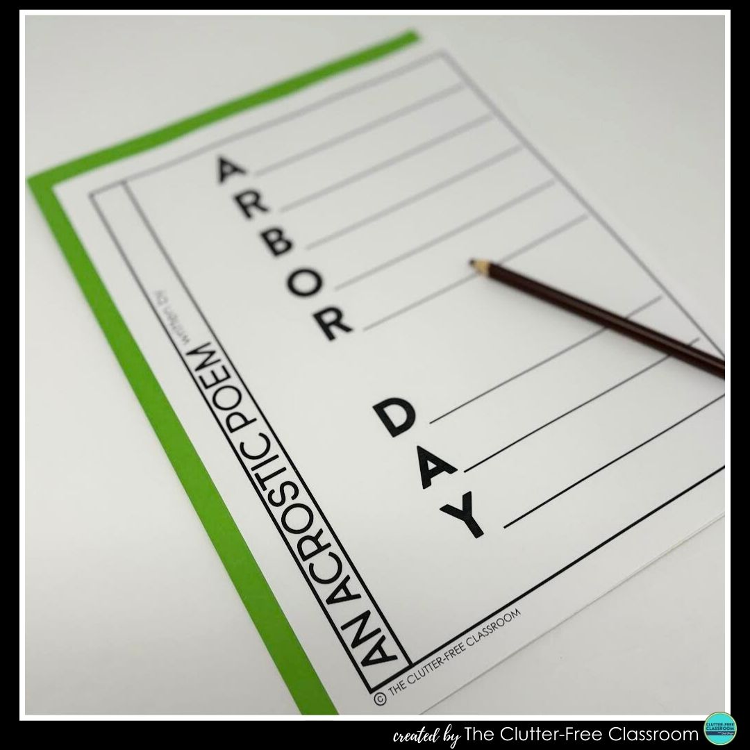 Arbor Day acrostic poem