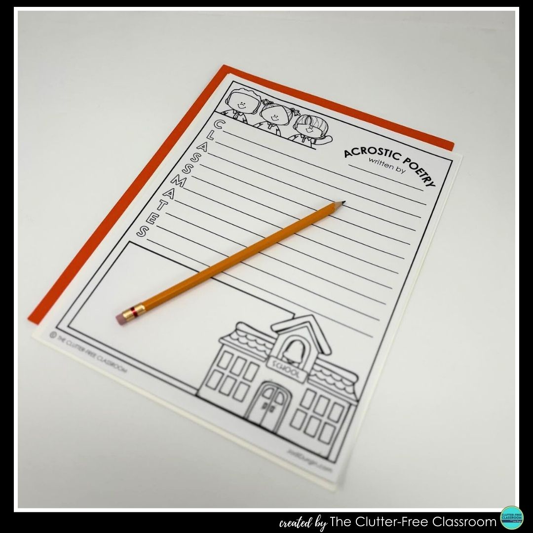 back to school acrostic poem