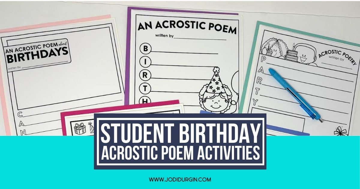 birthday acrostic poem templates