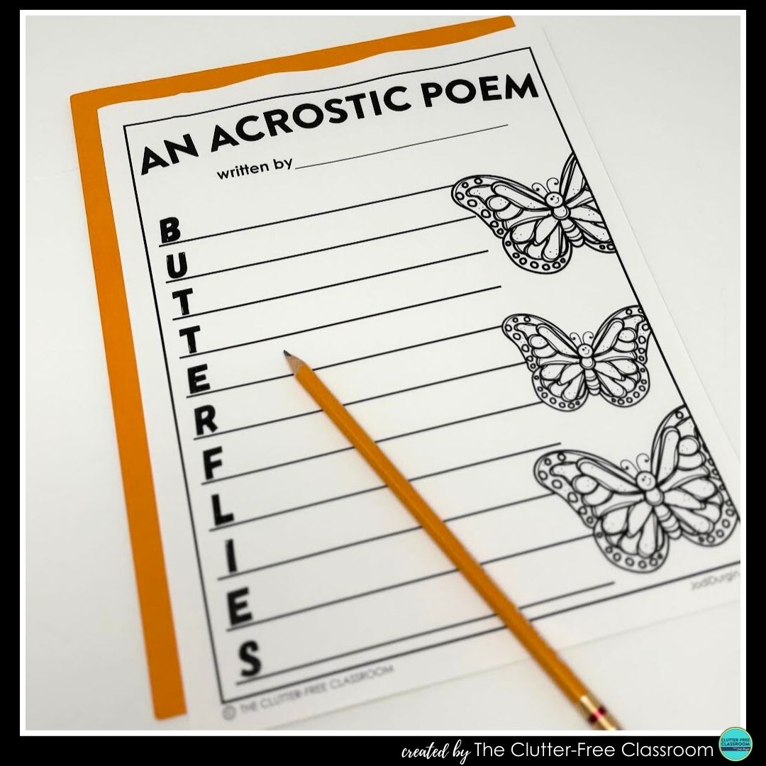 butterfly acrostic poem