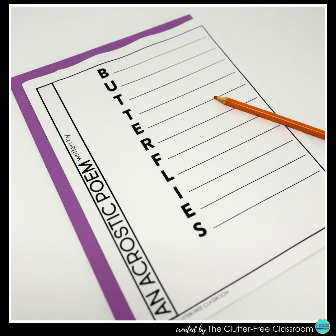 butterfly acrostic poem