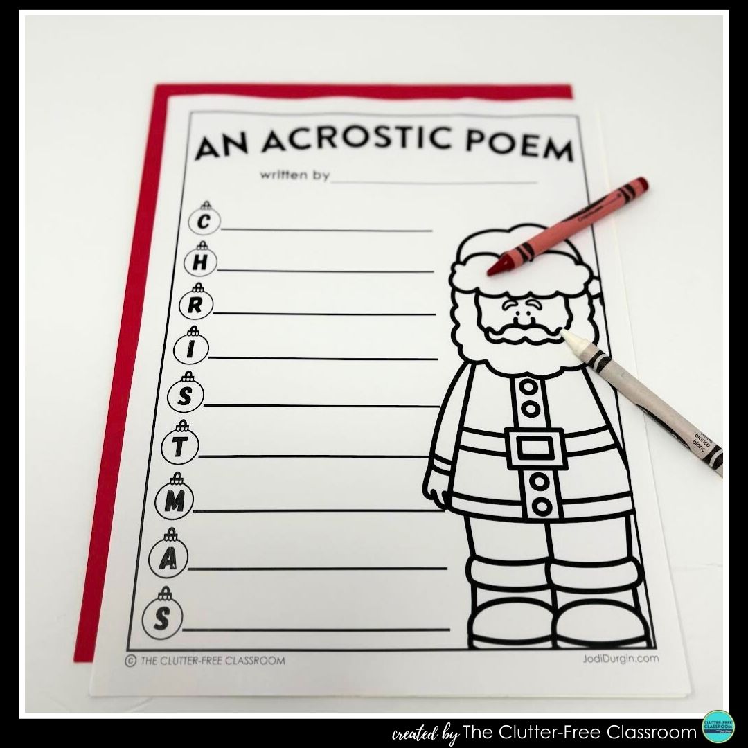 Christmas acrostic poem