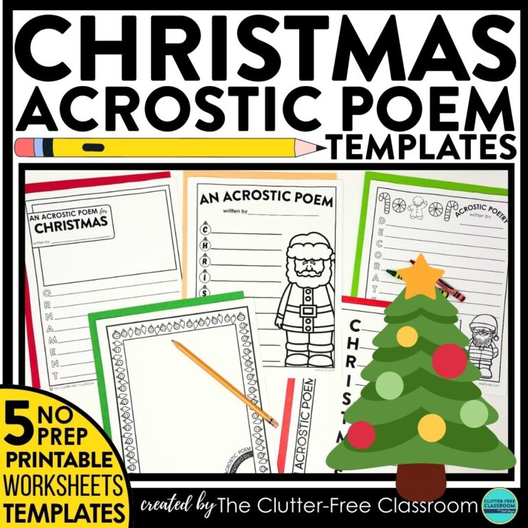 Christmas acrostic poems