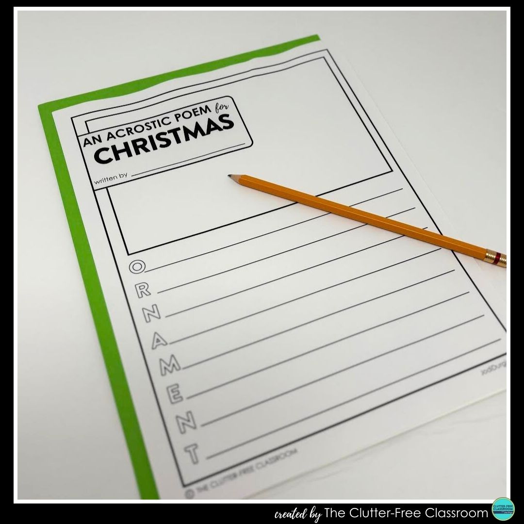 Christmas acrostic poem