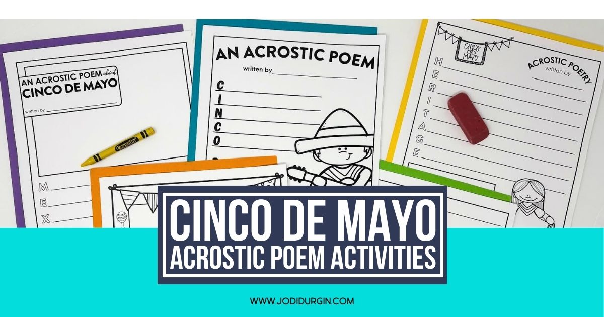 Cinco de Mayo acrostic poem templates
