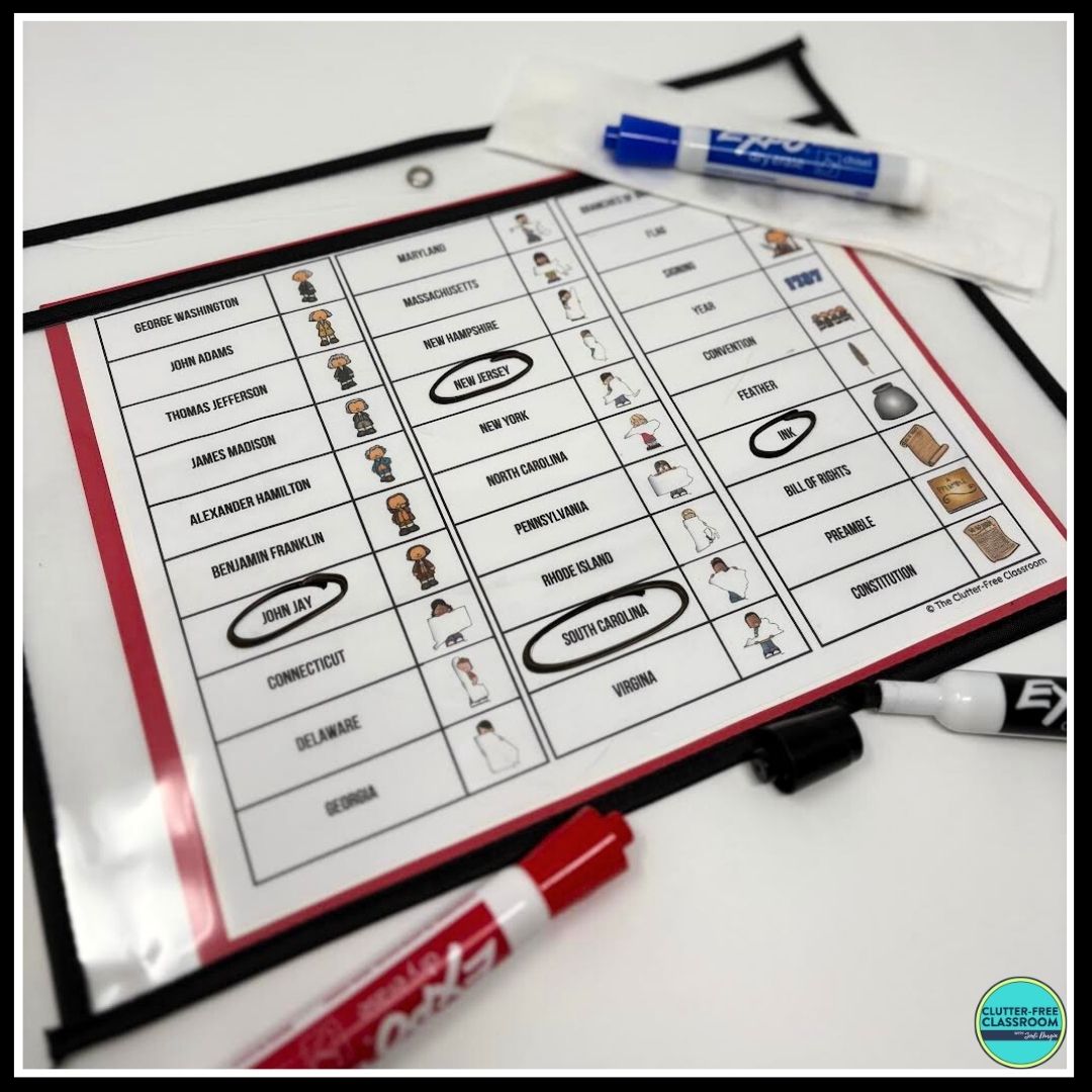 Constitution Day Bingo