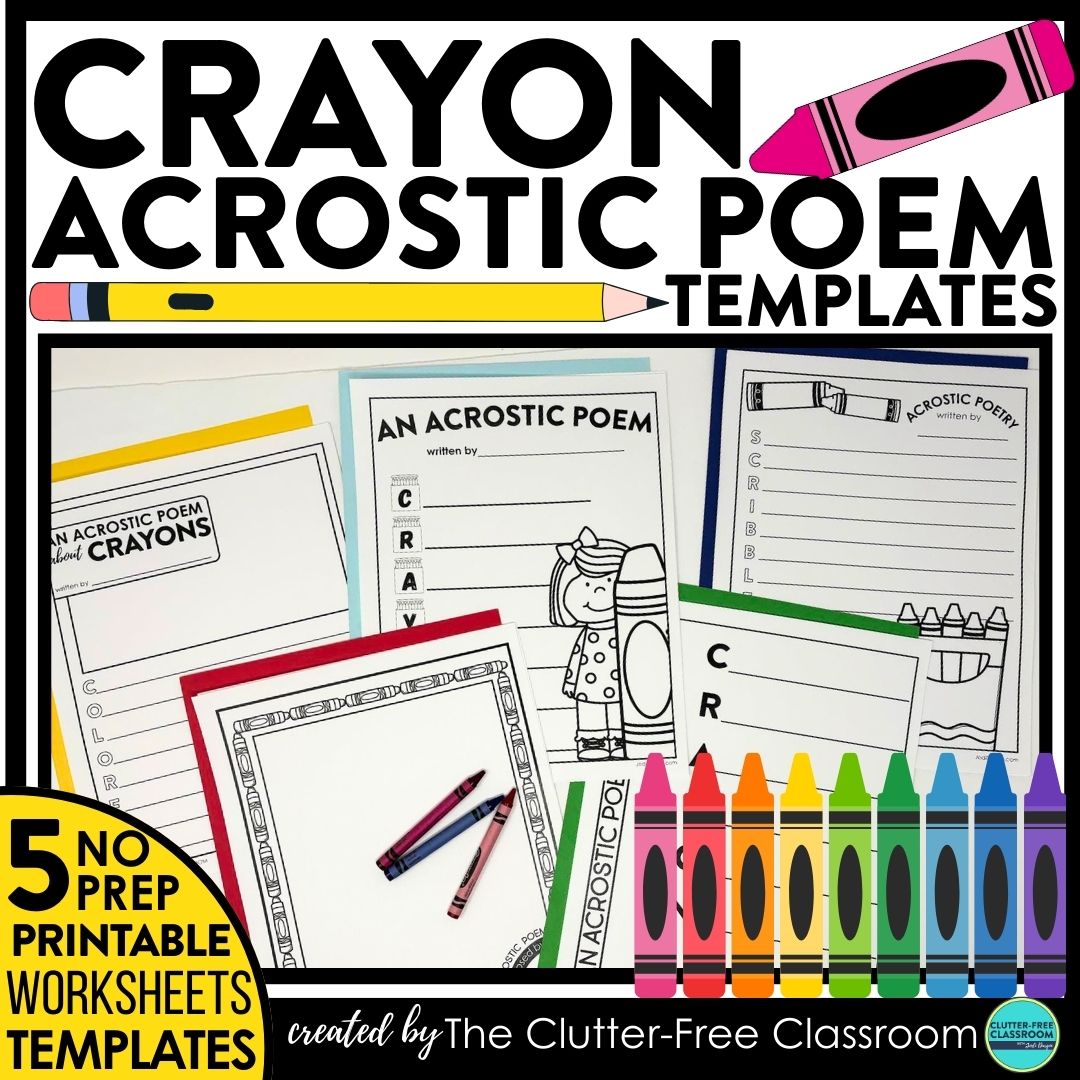 crayon acrostic poems
